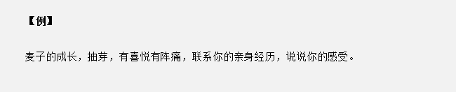 安徽公務(wù)員面試真題天天練：看麥子的成長過程，聯(lián)系你的經(jīng)歷談感受